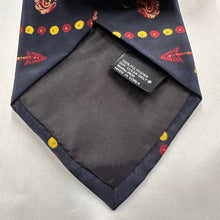 Vintage 1980s Warner Bros. Dapper Novelty Tie Red Navy Character Print