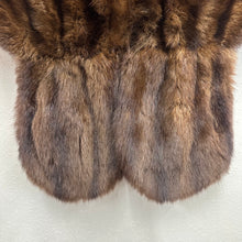 Vintage 1950s Mink Fur Cape Stole – Brown Mink Fur Wrap, Shawl Collar, Mid-Century Glamour