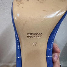 Bianca Buccheri Blue Suede Open Toe Heels – Made in Italy Designer Stiletto Pumps