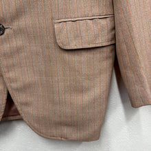 Vintage Italian Beige Pinstripe Blazer | Classic Tailored Jacket | Neutral Business Blazer | Women’s Medium
