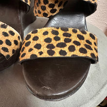 Diane von Furstenberg Leopard Calf Hair Wedge Sandals | DVF Platform Heels | Vintage Designer Shoes