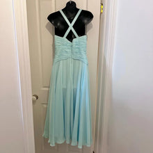 Vintage Tony Bowls Le Gala Ice Blue Prom Dress | Y2K Rhinestone Gown Size 8