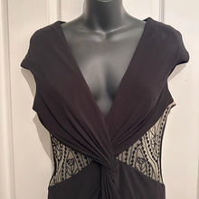 Elegant Plunging V-Neck Mermaid Gown with Lace Waist Insets and Train