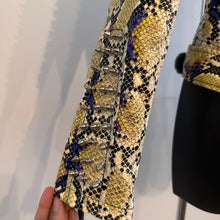 Y2K Snake Print Faux Leather Biker Jacket, Studded Spiked Jacket, Statement Moto Jacket, Rock Glam Jacket, Edgy Cropped Jacket