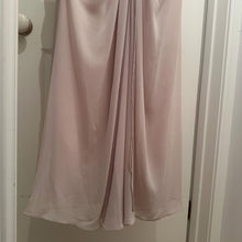 True Brides by Walters Beige Chiffon Evening Gown Size 10 Lace Up Back