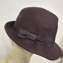 Vintage VSTRDY Brown Wool Fedora Hat | Classic Wide Brim Felt Hat | Unisex | 57cm