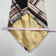 Vintage Louis Pierrot Cotton Neck Tie | Brown Plaid Pattern | French Label | Classic Menswear
