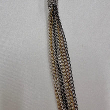 Vintage Multi Chain Necklace / Mixed Metal Chain / Long Layered Necklace / Minimal Statement Jewelry / Y2K Vintage