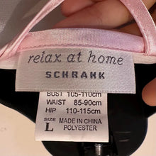 Vintage Relax At Home Satin Robe | White Pink Trim Kimono Loungewear