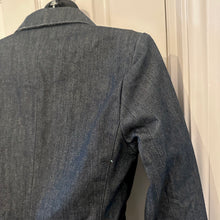 G-Star RAW Denim Tailcoat Blazer | Dark Indigo Cotton Jacket | Asymmetric High Low Jacket | Avant Garde Denim Blazer | Size S