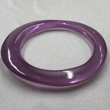 Vintage Translucent Purple Resin Bangle | Lavender Lucite Bracelet | Chunky Acrylic Bangle | Y2K Statement Jewelry
