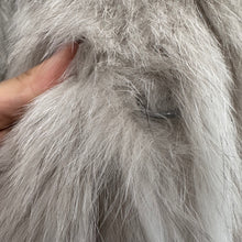 Vintage SAGA FOX Genuine Fox Fur Coat | Ivory Grey Long Hair Fur Jacket
