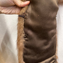 Vintage 1950s Mink Fur Cape Stole | Mid Century Fur Wrap | Shawl Collar Fur Cape | Brown Fur Stol