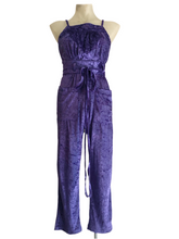 Exclusive to Liberty’s Heart - Cross-back straps velvet jumpsuit