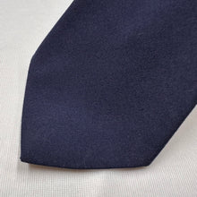 Vintage Navy Blue Plain Necktie Classic Textured Mens Tie