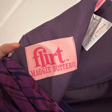 Flirt by Maggie Sottero Purple Plaid Strapless Bubble Dress | Corset Back Prom Party Gown