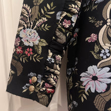 Trelise Cooper Couture Floral Brocade Blazer | Asymmetric Ruffle Jacket | Black Jacquard Statement Blazer | NZ Designer | Size 12