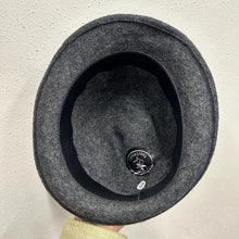 Vintage Original Tiroler Hat | Grey Wool Felt Tyrolean Hat | Green Braided Band | Alpine Oktoberfest Hat | 55cm