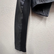 Portmans Cropped Black Leather Jacket | Minimalist Open Front Leather Bolero | Genuine Leather | Women’s Size 8