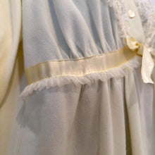 Vintage Butter Yellow Babydoll Nightgown / Lace Ruffle Night Dress / Coquette Fairy Lingerie Dress
