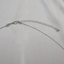 Vintage Silver Beaded Long Necklace | Minimalist Floating Ball Necklace | Modernist Layering Jewelry | Retro Metallic Strand necklace