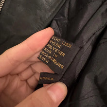 Vintage Black Leather Asymmetrical Biker Jacket, Distressed Punk Rocker Coat