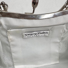 Vintage Gregory Ladner Beaded Sequin Evening Bag | White Bridal Clutch, Art Deco Style Purse