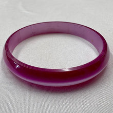Vintage Pearlescent Pink Acrylic Bangle Bracelet | Glossy Retro Statement Bracelet | Y2K Jewelry