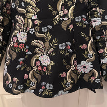 Trelise Cooper Couture Floral Brocade Blazer | Asymmetric Ruffle Jacket | Black Jacquard Statement Blazer | NZ Designer | Size 12