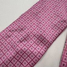 Vintage FRANGI Pink Geometric Silk Tie | Made in Italy | Designer Neckwear | Retro Mens Tie