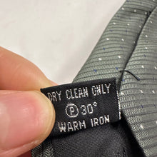 Vintage Van Heusen Slimline Greenish Gray Necktie Speckled Pattern Retro Tie