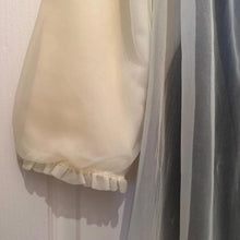 Vintage Pastel Yellow Sheer Nightgown Robe / Romantic Lace Peignoir / Fairy Coquette Lingerie Cover Up