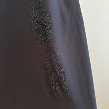 Black Rhinestone Maxi Dress, Long Sleeve Evening Gown, Minimalist Partywear