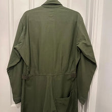 90s Vintage Military Cotton Sateen Boiler Suit – Olive Green Utility Coveralls, Workwear Jumpsuit, Unisex Medium