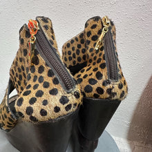 Diane von Furstenberg Leopard Calf Hair Wedge Sandals | DVF Platform Heels | Vintage Designer Shoes