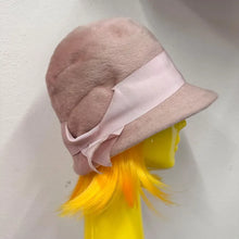 Vintage Bonhomme Paris Cloche Hat | Blush Pink Wool, 1960s Style Women's Hat