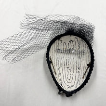 Vintage Black Beaded Fascinator Hat | Rhinestone Cocktail Headpiece, Birdcage Veil Accessory