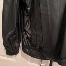 Vintage Australian Leather Jacket, 80s Black Pleated Panel Power Jacket, Size M