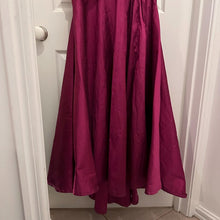 Vintage Nicole Bakti Silk Strapless Gown | Fuchsia Beaded Mermaid Evening Dress Made in USA