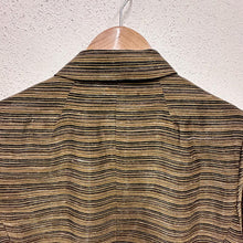 Vintage Gold Black Stripe Textured Blazer | Tailored Office Jacket | Made Australia