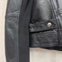 Whistles Black Leather Moto Biker Jacket | Genuine Leather YKK Zip Women's UK 10
