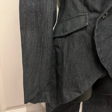 G-Star RAW Denim Tailcoat Blazer | Dark Indigo Cotton Jacket | Asymmetric High Low Jacket | Avant Garde Denim Blazer | Size S