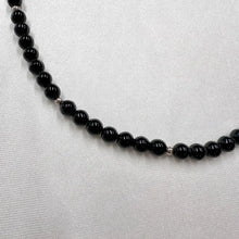 Vintage Black Glass Beaded Necklace | Minimal Classic Choker Length