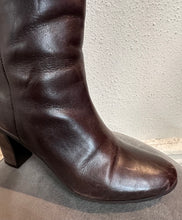 Vintage 90s Dark Brown Leather Knee-High Boots