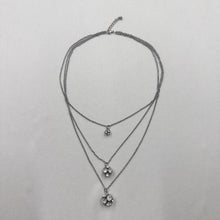 Vintage Layered Crystal Necklace | Silver Tone Triple Strand Necklace | Minimalist Rhinestone Jewelry | Dainty Y2K Layering Necklace