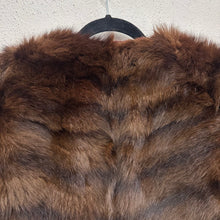 Vintage 1950s Mink Fur Cape Stole – Brown Mink Fur Wrap, Shawl Collar, Mid-Century Glamour