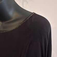 Black Pleated Open Back Tunic Dress, Gold Embellished Long Sleeve Mini Dress, Flared Sleeve Black Dress, Elegant Vintage Eveningwear
