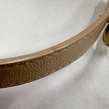 Beige Bow Belt / Vintage Inspired Faux Leather Ribbon Belt / Coquette Statement Waist Belt / Gold Tone Detail