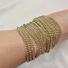 Vintage Gold Tone Hot Pink Chain Fringe Bracelet | Statement Cuff, Adjustable Clasp
