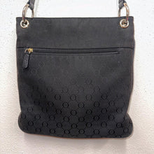 Oroton Monogram Canvas Crossbody Bag | Black Leather Trim, Australian Designer